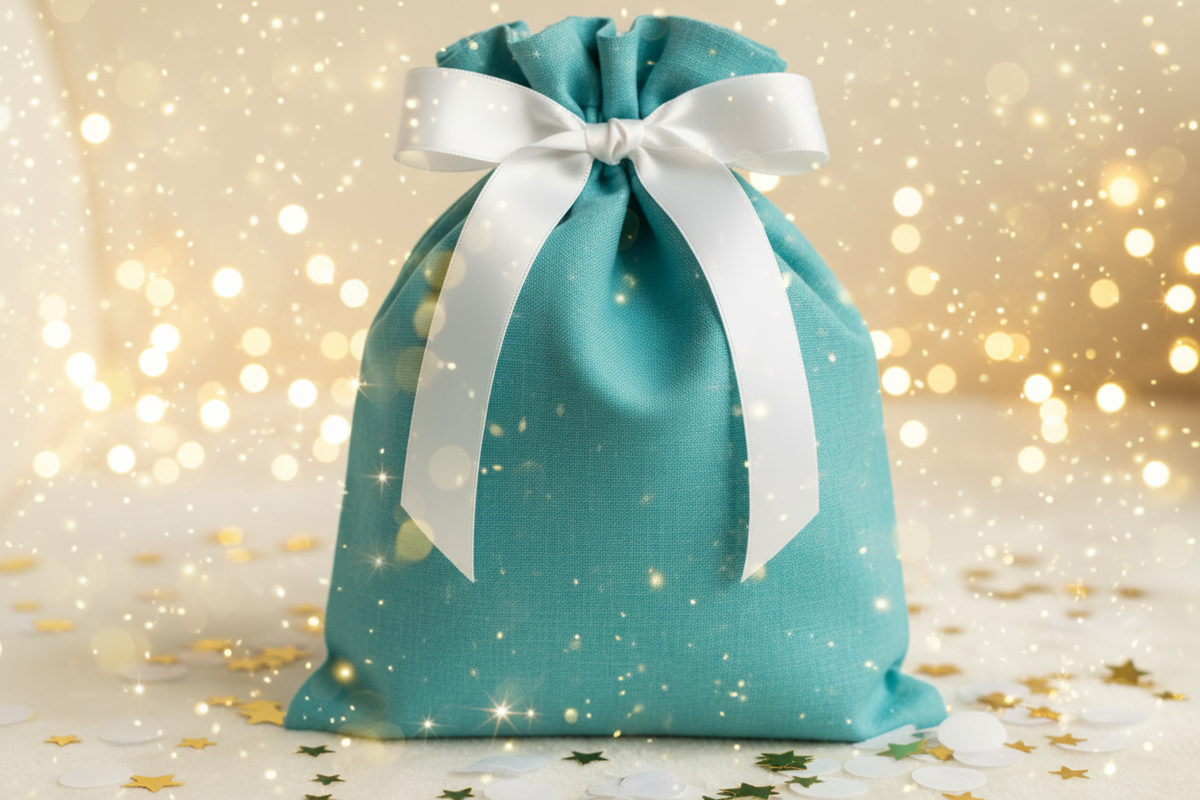 Festive Turquoise Surprise Bag