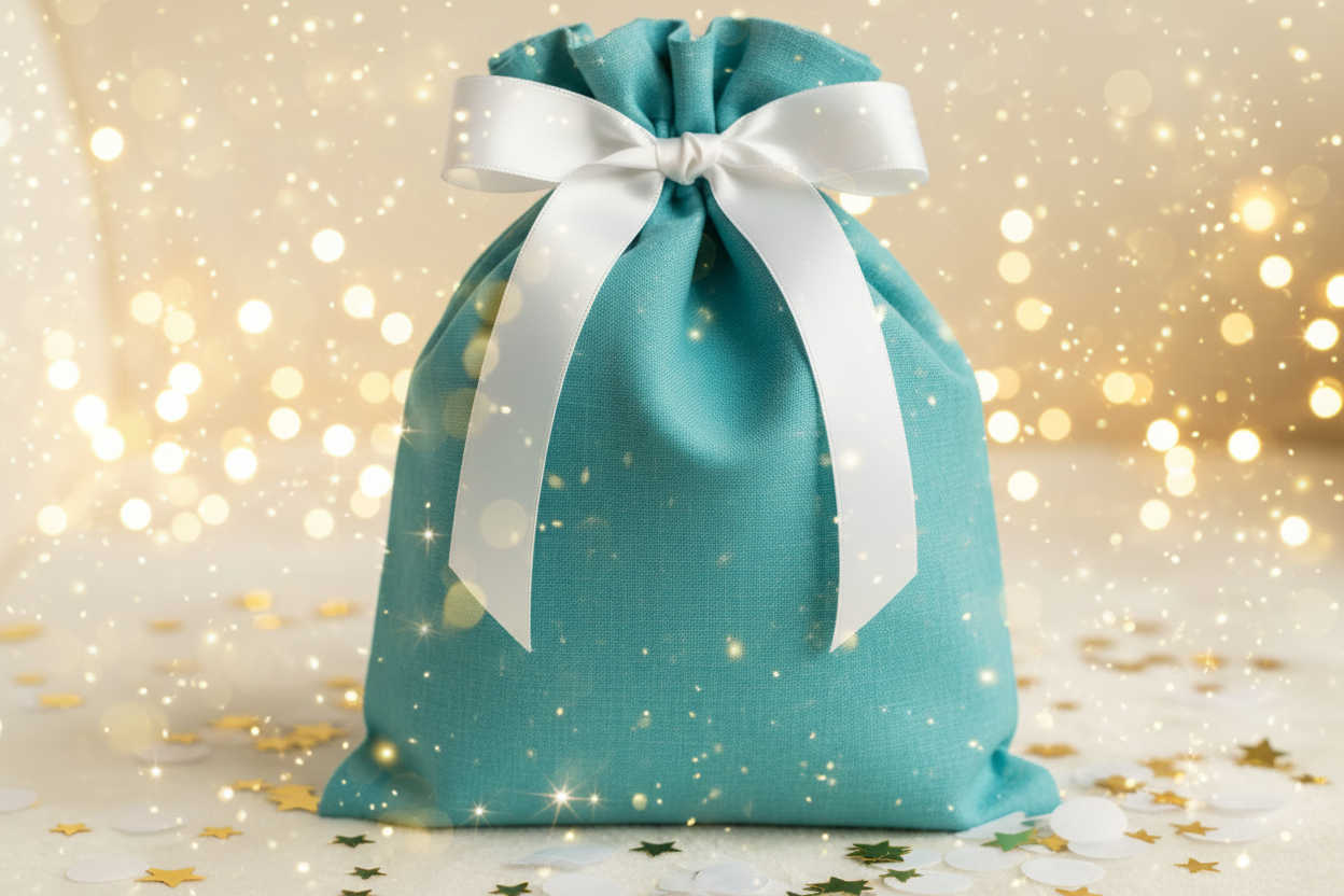 Festive Turquoise Surprise Bag
